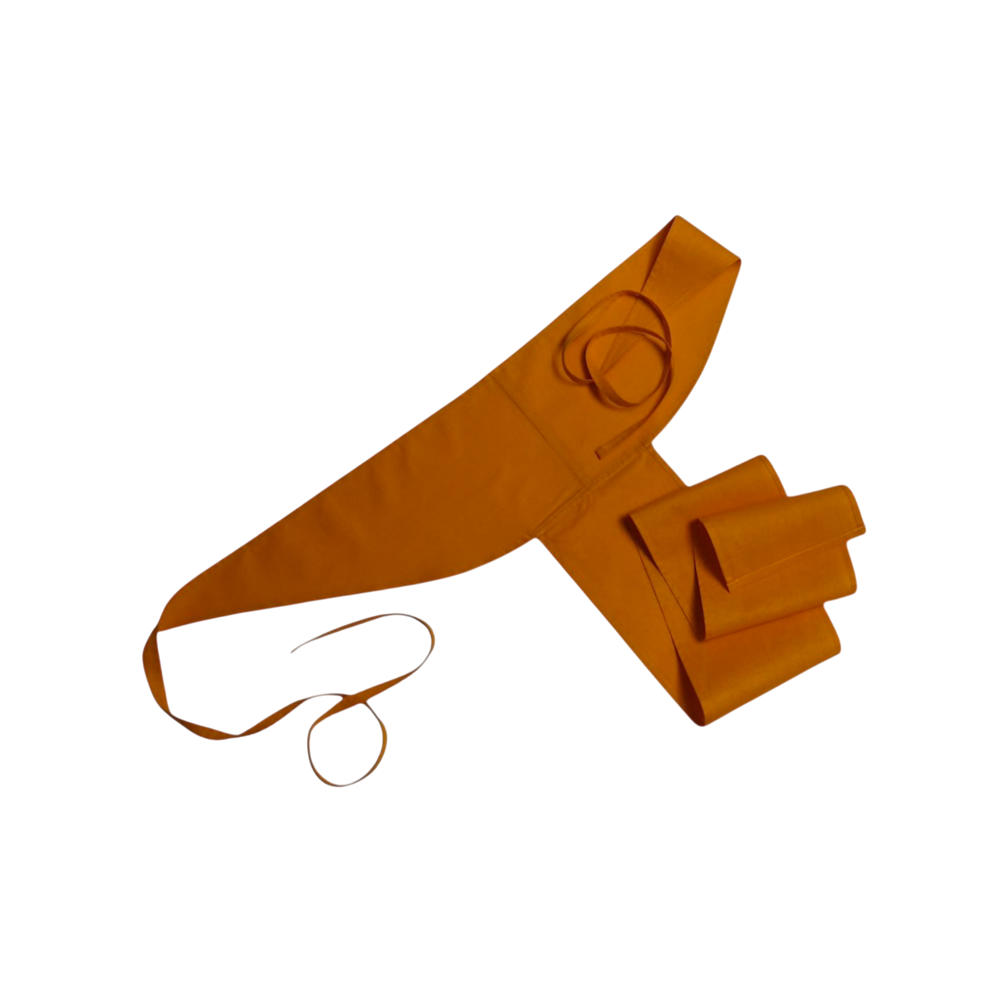 Shaped langota made of orange cotton