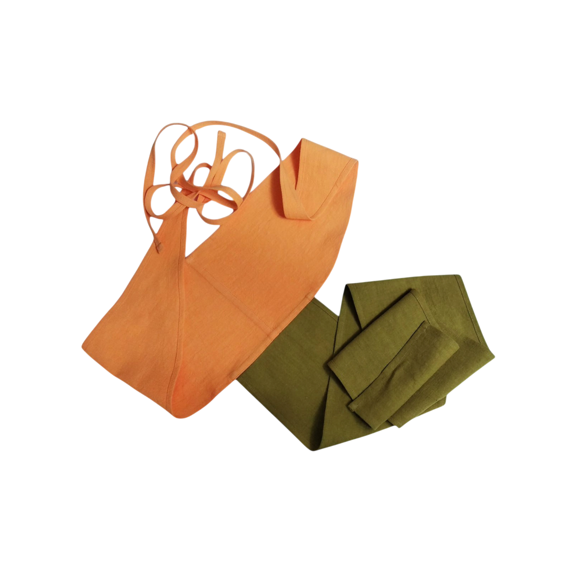 Shaped langota made of ramie fabric
